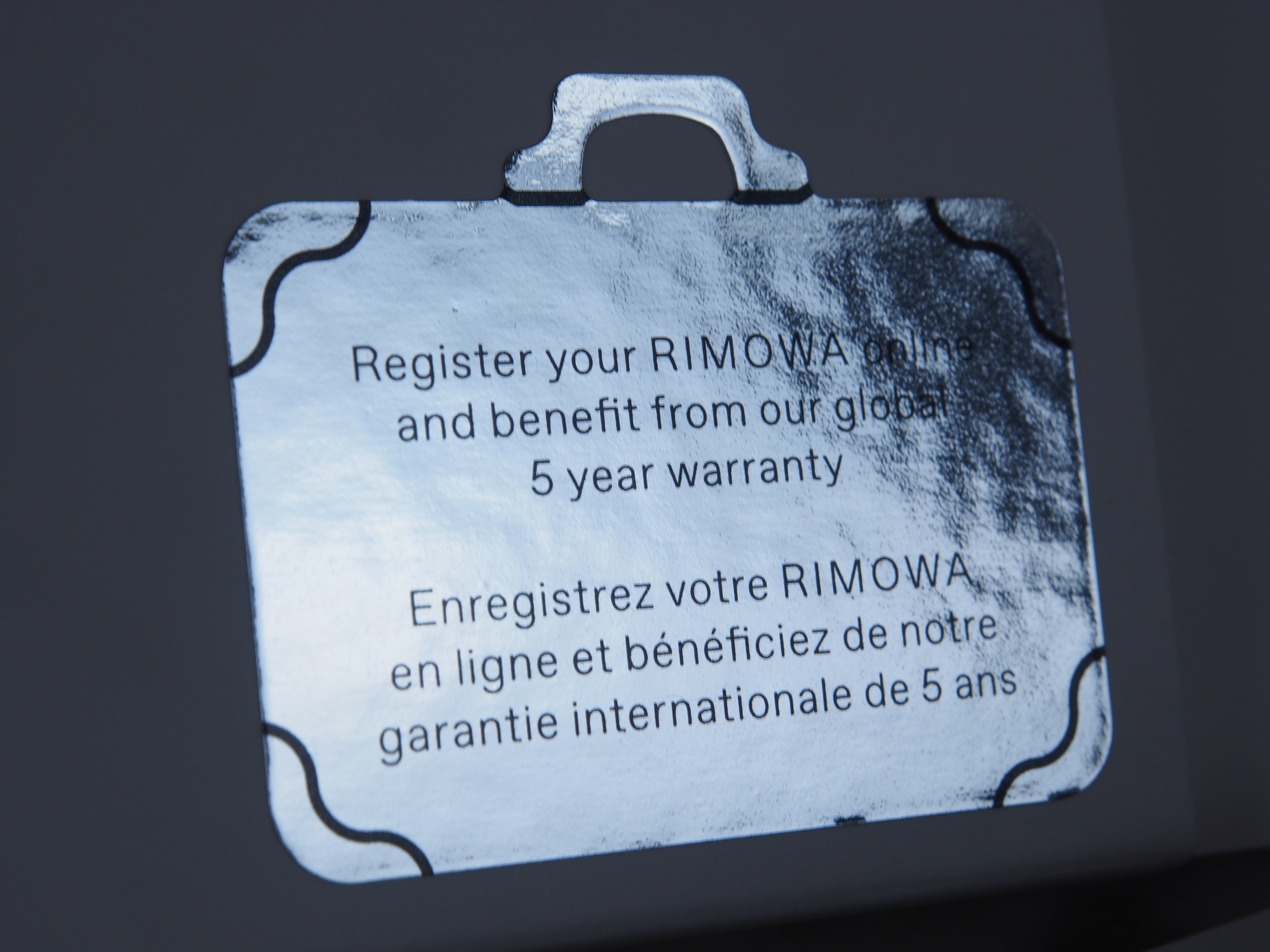 rimowa warranty registration