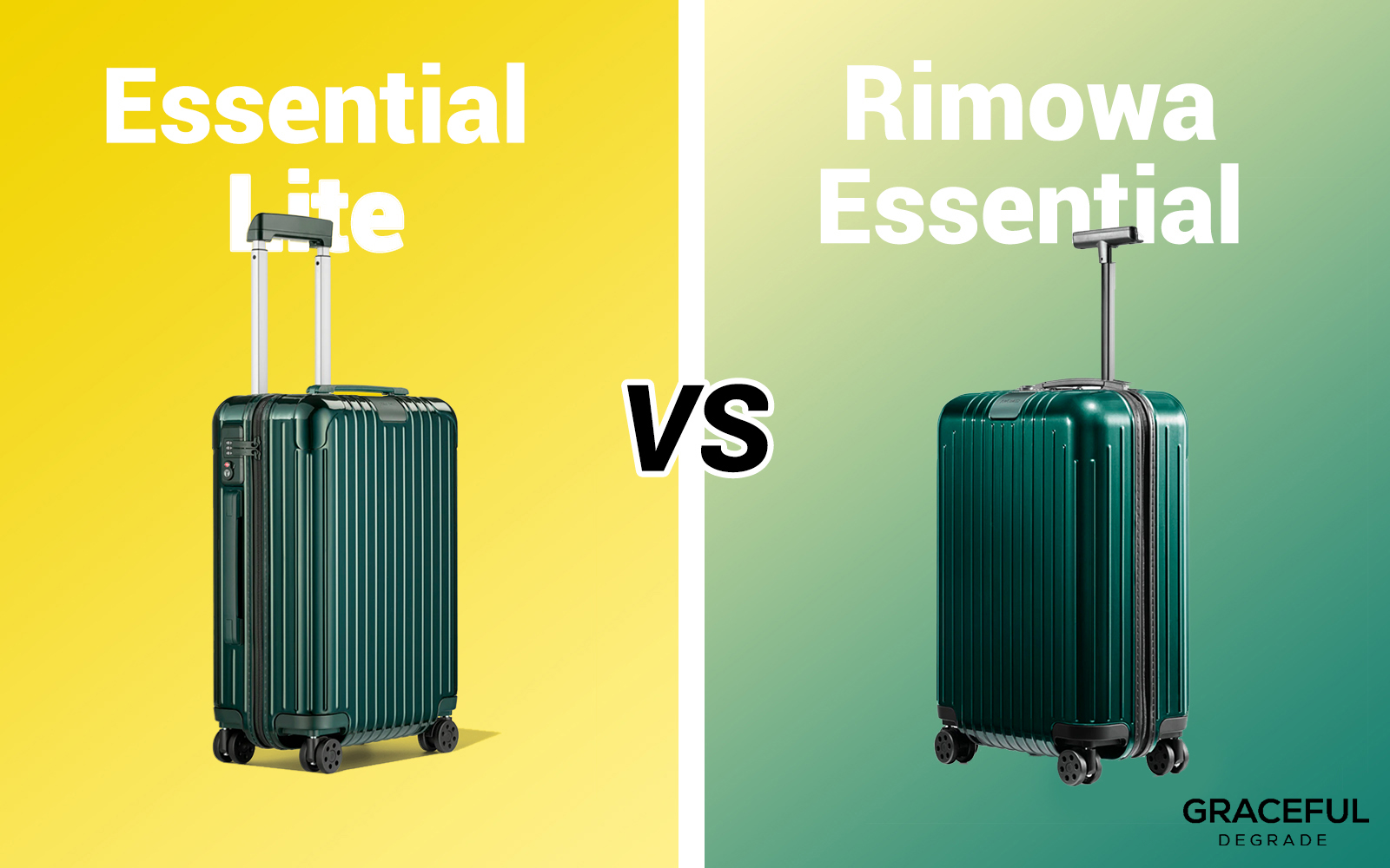 Rimowa Essential Cabin VS Cabin S - Glossy VS Matte, Size and