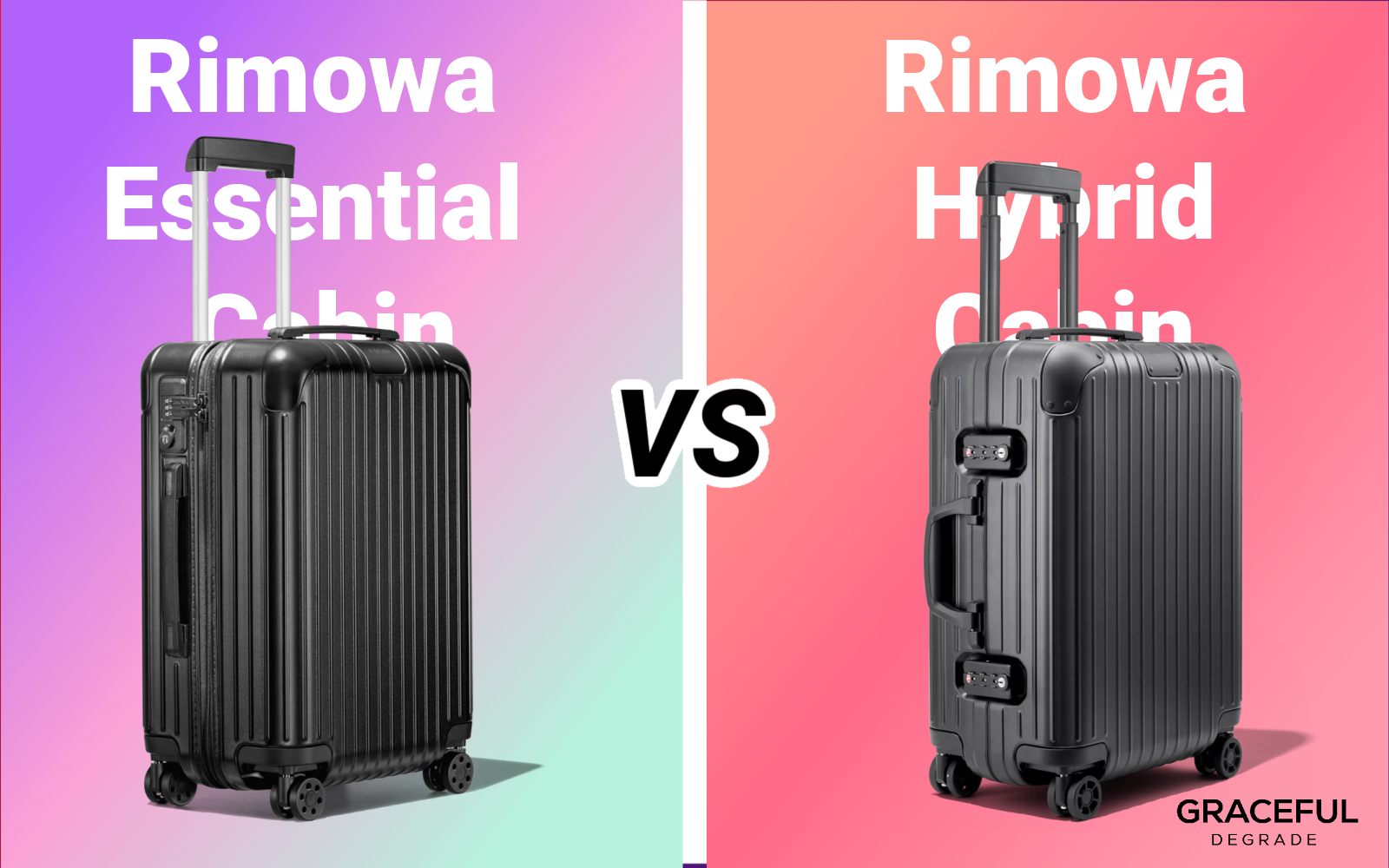Rimowa Essential Cabin VS Cabin S - Glossy VS Matte, Size and Material  Comparison - Luxury Luggage 