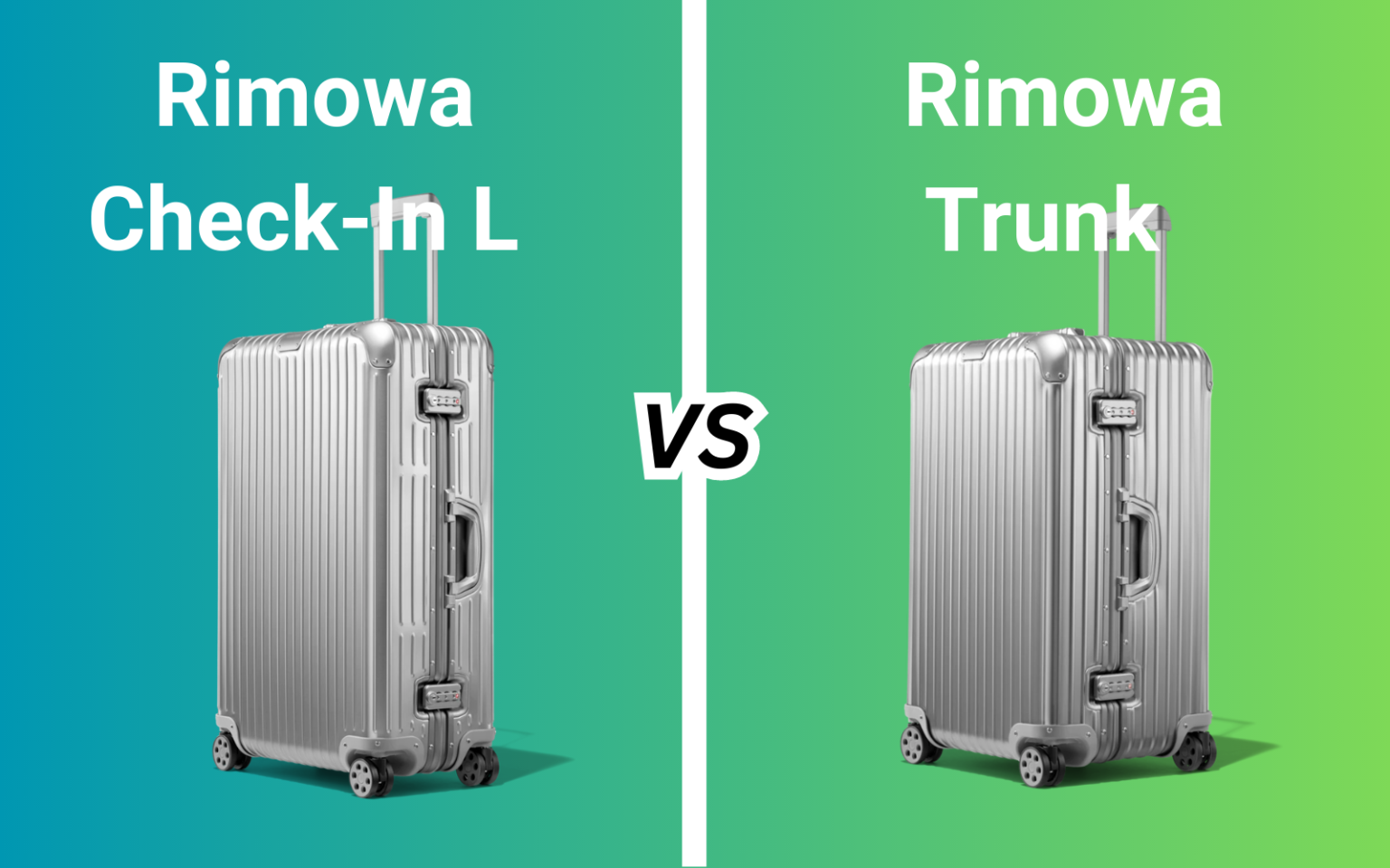 Rimowa Check-In L vs Rimowa Trunk | Gracefuldegrade